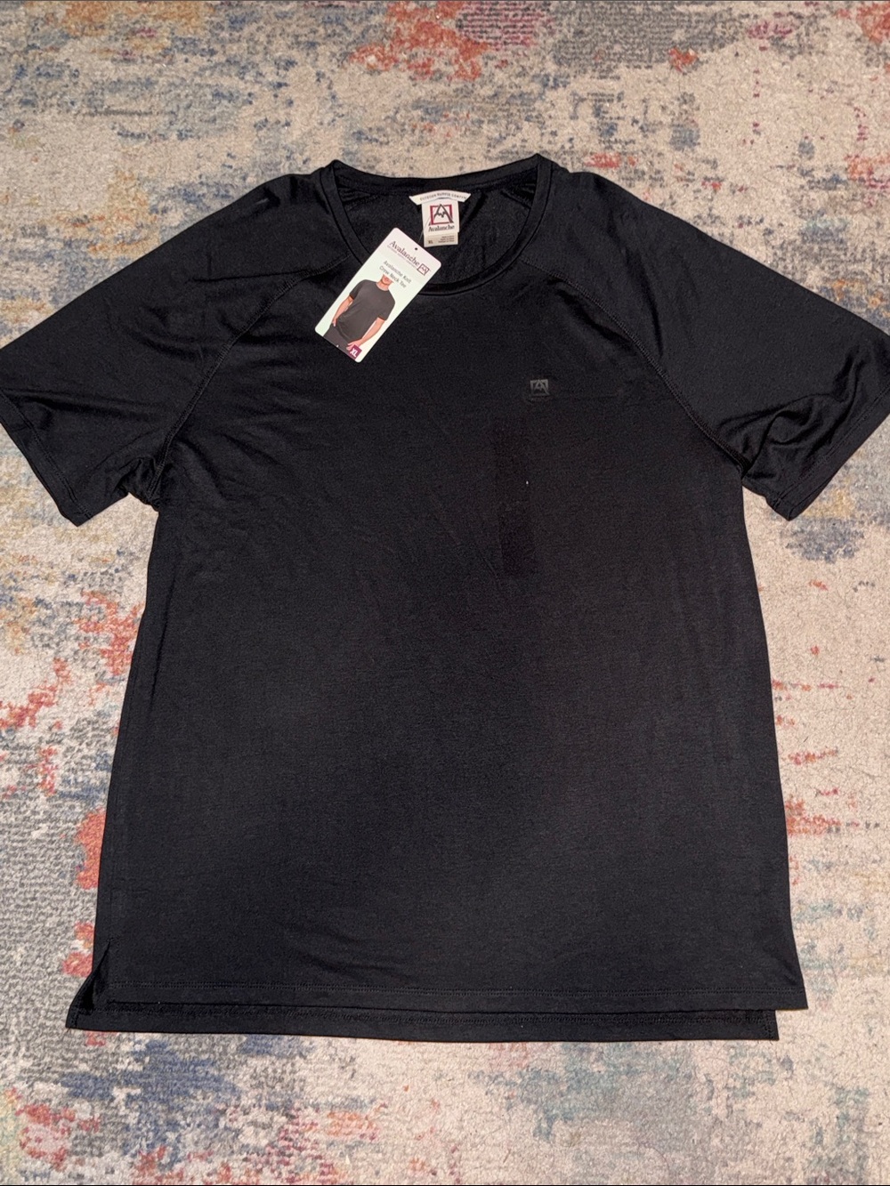Avalanche Black Short Sleeve Performance Tee
